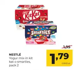 Alimerka NESTLÉ Yogur mix-in kit kat o smarties, pack 2 oferta