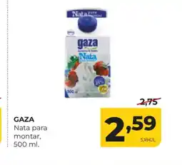 Alimerka GAZA Nata para montar oferta