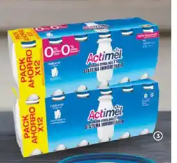 Alimerka ACTIMEL Yogur líquido natural o 0% m.g. oferta