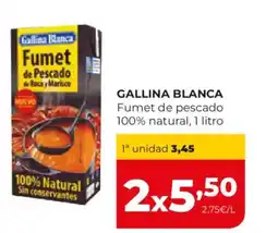 Alimerka GALLINA BLANCA Fumet de pescado 100% natural oferta