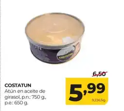 Alimerka COSTATUN Atún en aceite de girasol oferta