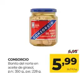 Alimerka CONSORCIO Bonito del norte en aceite de girasol oferta