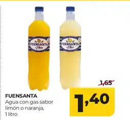 Alimerka FUENSANTA Agua con gas sabor limón o naranja oferta