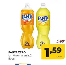 Alimerka FANTA ZERO Limón o naranja oferta