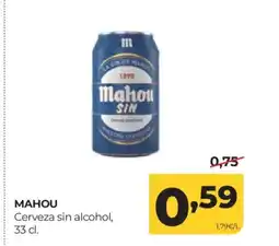 Alimerka MAHOU Cerveza sin alcohol oferta