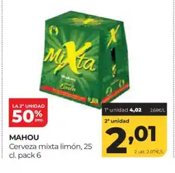 Alimerka MAHOU Cerveza mixta limón oferta