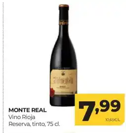 Alimerka MONTE REAL Vino Rioja Reserva, tinto oferta