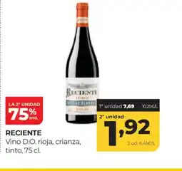 Alimerka RECIENTE Vino D.O. rioja, crianza, tinto oferta