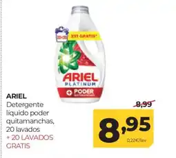 Alimerka ARIEL Detergente líquido poder quitamanchas, 20 lavados oferta