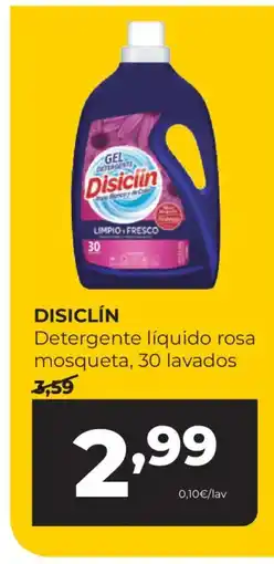 Alimerka DISICLÍN Detergente líquido rosa mosqueta, 30 lavados oferta