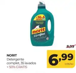Alimerka NORIT Detergente complet, 35 lavados oferta