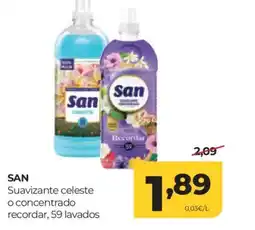 Alimerka SAN Suavizante celeste o concentrado recordar, 59 lavados oferta