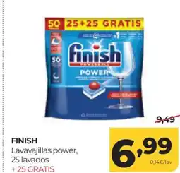 Alimerka FINISH Lavavajillas power 25 lavados oferta