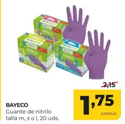 Alimerka BAYECO Guante de nitrilo talla m oferta