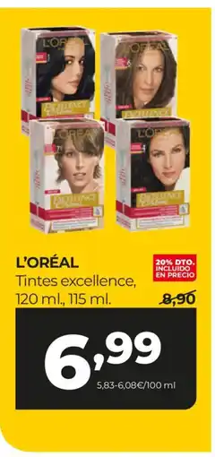 Alimerka L'ORÉAL Tintes excellence oferta
