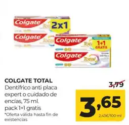 Alimerka COLGATE TOTAL Dentifrico anti placa expert o cuidado de encias oferta