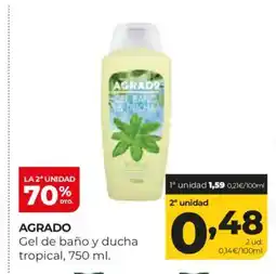 Alimerka AGRADO Gel de baño y ducha tropical oferta