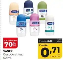 Alimerka SANEX Desodorantes oferta