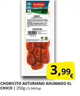 Supermercados MAS EL CHICO Choricito asturiano ahumado oferta