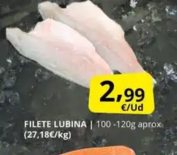 Supermercados MAS Filete lubina oferta