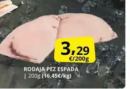 Supermercados MAS Rodaja pez espada oferta