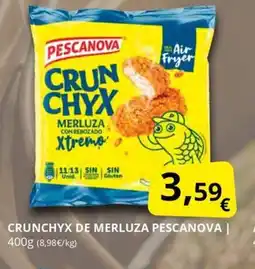 Supermercados MAS PESCANOVA Crunchyx de merluza oferta