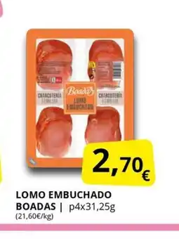 Supermercados MAS BOADAS Lomo embuchado oferta