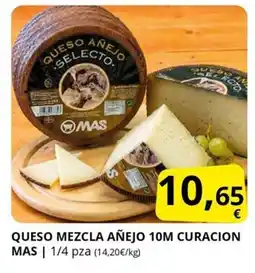 Supermercados MAS Queso mezcla añejo 10m curacion mas oferta