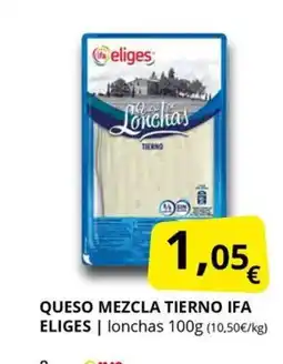 Supermercados MAS IFA ELIGES Queso mezcla tierno oferta