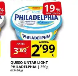 Supermercados MAS PHILADELPHIA Queso untar light oferta