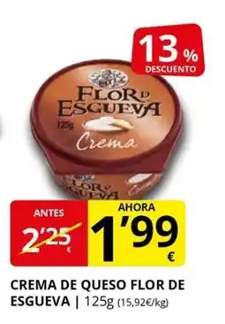 Supermercados MAS FLOR DE ESGUEVA Crema de queso oferta