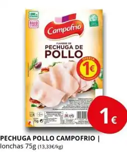Supermercados MAS CAMPOFRIO Pechuga pollo oferta