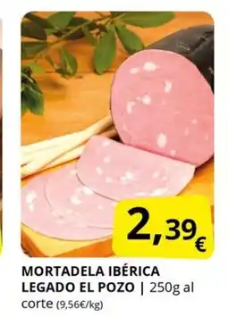 Supermercados MAS EL POZO Mortadela ibérica legado oferta