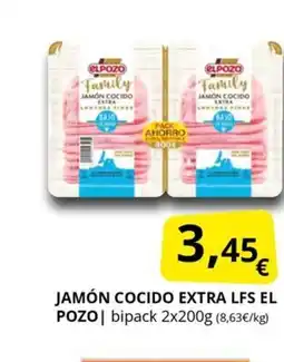 Supermercados MAS EL POZO Jamón cocido extra lfs oferta