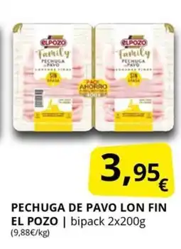 Supermercados MAS EL POZO Pechuga de pavo lon fin oferta
