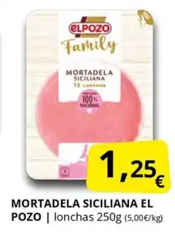 Supermercados MAS Mortadela siciliana oferta