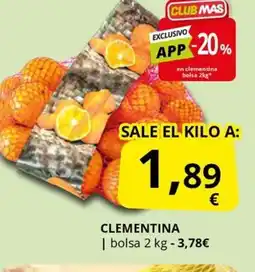 Supermercados MAS Clementina oferta