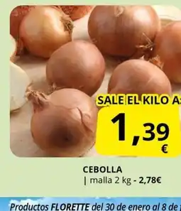 Supermercados MAS Cebolla oferta