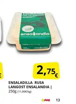 Supermercados MAS ENSALANDIA Ensaladilla rusa langost oferta