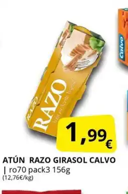 Supermercados MAS CALVO Atún razo girasol oferta