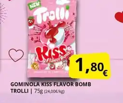 Supermercados MAS TROLLI Gominola kiss flavor bomb oferta