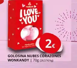 Supermercados MAS Golosina nubes corazones wonkandy oferta