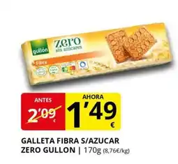 Supermercados MAS GULLON Galleta fibra s/azucar zero oferta