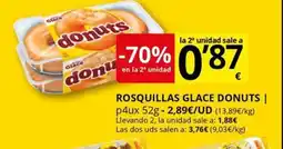 Supermercados MAS DONUTS Rosquillas glace oferta