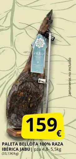 Supermercados MAS IBÉRICA JABU Paleta bellota 100% raza oferta