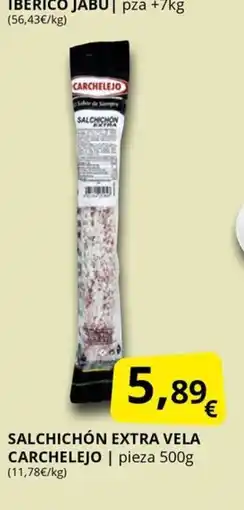 Supermercados MAS CARCHELEJO Salchichón extra vela oferta