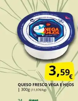 Supermercados MAS VEGA E HIJOS Queso fresco oferta