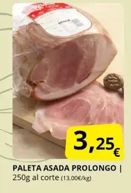 Supermercados MAS PROLONGO Paleta asada oferta