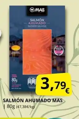 Supermercados MAS MAS Salmón ahumado oferta