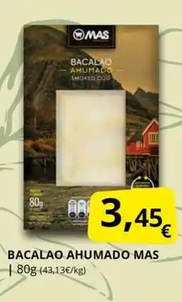 Supermercados MAS MAS Bacalao ahumado oferta